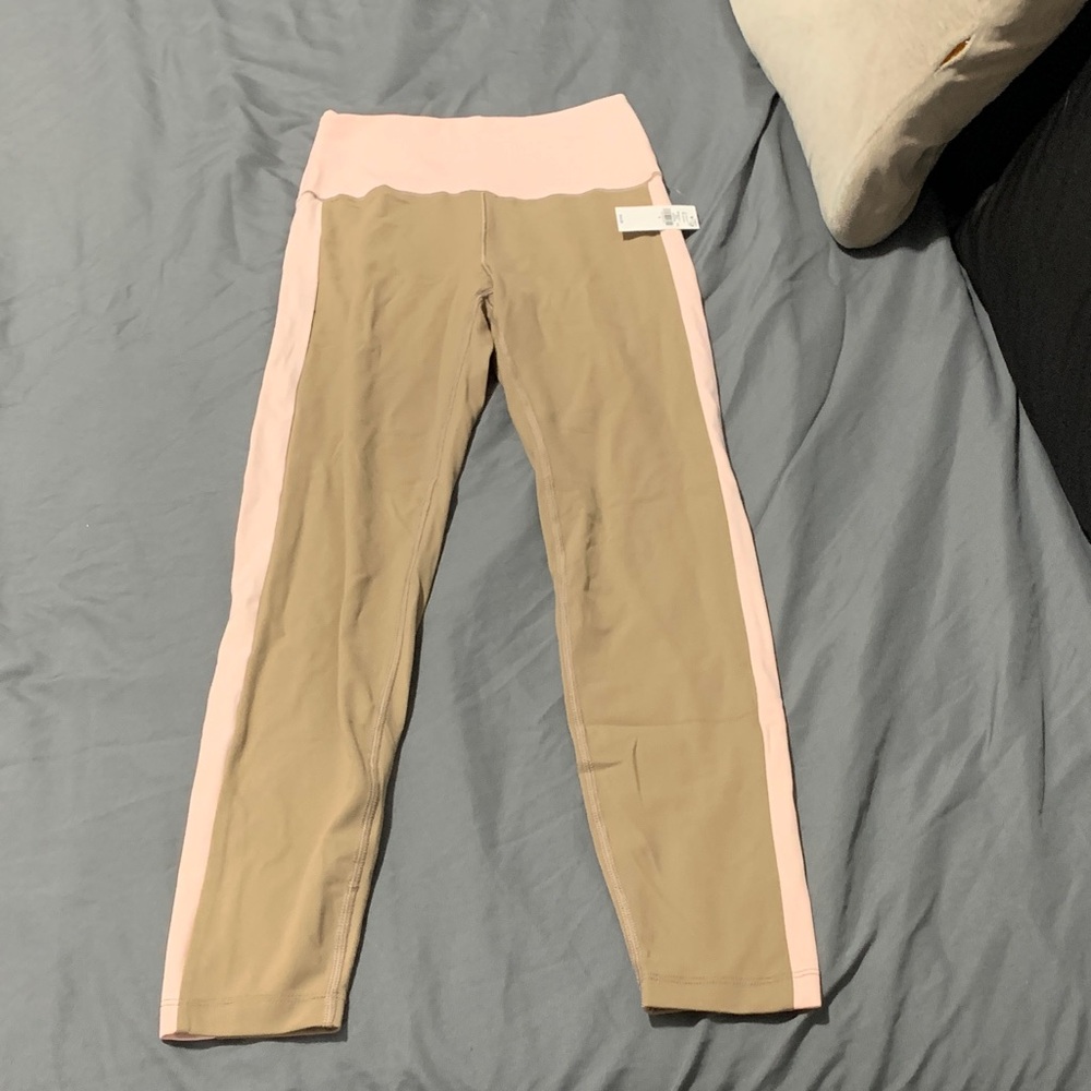 Old Navy Tan and Pink Leggings